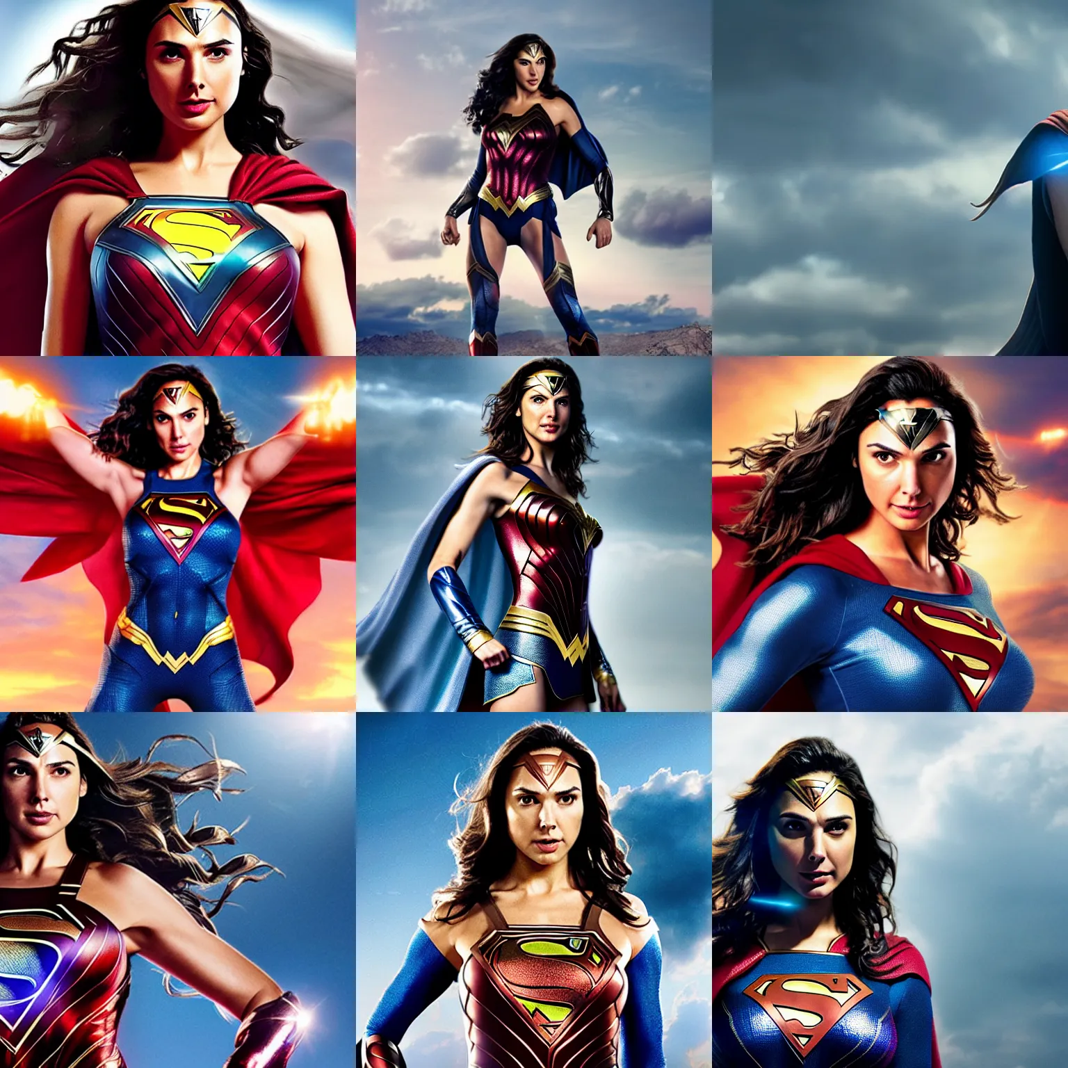 Prompt: Gal Gadot as superwoman, hyper realistic, 4k