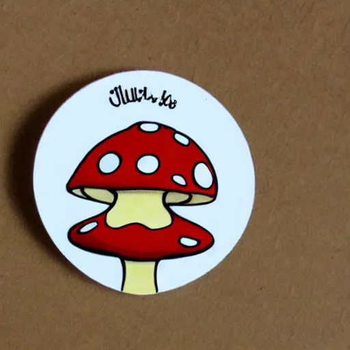 Image similar to cute mushroom goblet waxcup sticker