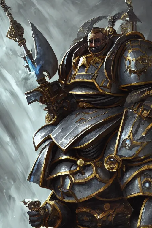 Image similar to armor portrait heros warhammer 4 0 k horus heresy fanart - the primarchs emperor by johannes helgeson animated with vfx concept artist & illustrator global illumination ray tracing hdr fanart arstation zbrush central hardmesh 8 k octane renderer comics stylized