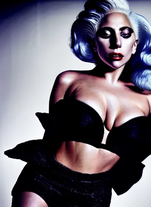 Image similar to lady gaga photoshoot by annie leibovitz