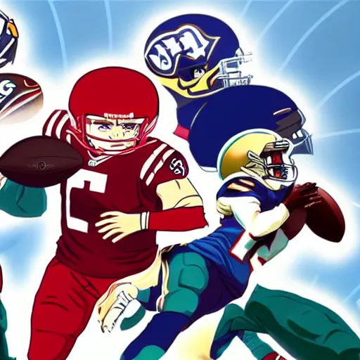 Image similar to nfl anime stills