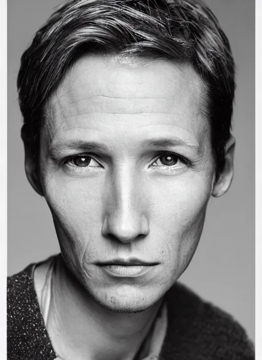 Image similar to portrait of handsome 3 0 - year - old male anne heche by mario testino, headshot, detailed, award winning, sony a 7 r