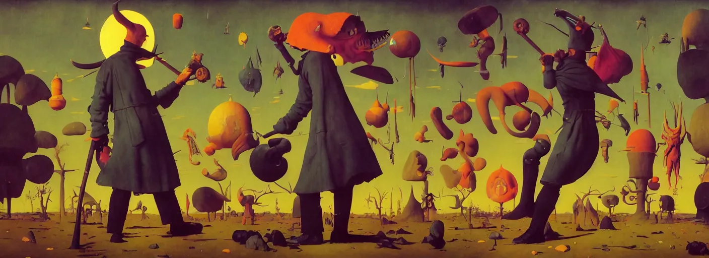 Image similar to full - body surreal colorful rpg character concept art anatomy, action pose, very coherent and colorful high contrast masterpiece by norman rockwell franz sedlacek hieronymus bosch dean ellis simon stalenhag rene magritte gediminas pranckevicius, dark shadows, sunny day, hard lighting, reference sheet white background