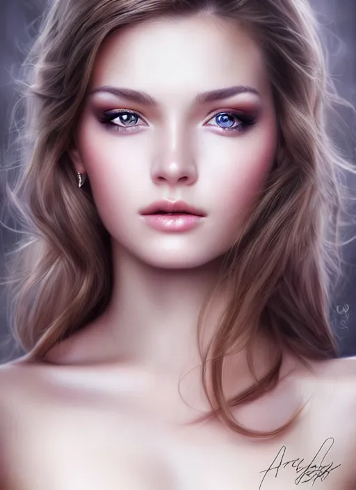 Image similar to a gorgeous female photo, professionally retouched, soft lighting, realistic, smooth face, perfect eyes, [ wide angle ], sharp focus on eyes, 8 k high definition, insanely detailed, intricate, elegant, art by artgerm, snowy winter