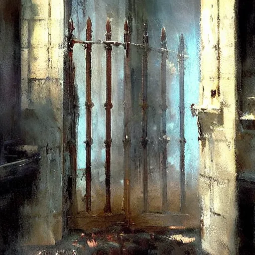 Prompt: heaven gates painting by jeremy mann