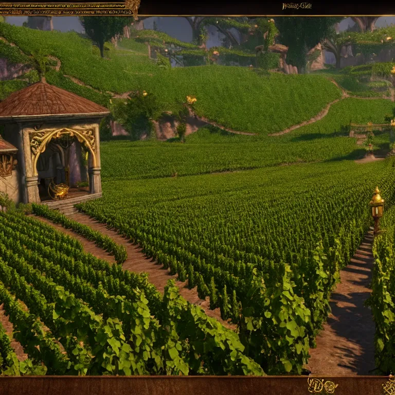 Image similar to fairy tales of princess of vines with a clear skin, ornate 8 k gorgeous intricate gold detailed unreal engine rendered