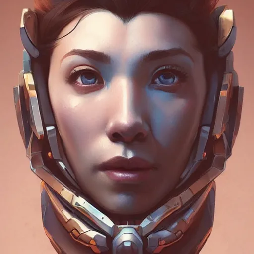 Prompt: Portrait of a “Wrecking Ball from Overwatch”, intricate, wild, highly detailed, digital painting, artstation, concept art, smooth, sharp focus, illustration, art by artgerm and greg rutkowski and alphonse mucha and Hajime Sorayama