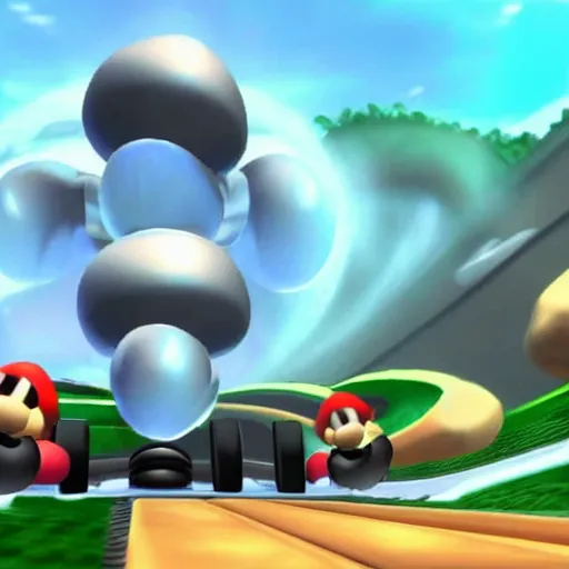 Image similar to hollow knight in mario kart