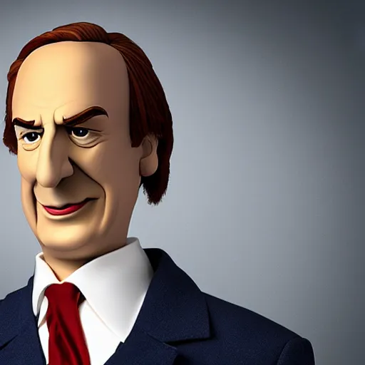 Prompt: Saul Goodman as a puppet