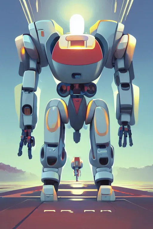 Image similar to metabots medabots medarotto medarot robot minimalist comics, behance hd by jesper ejsing, by rhads, makoto shinkai and lois van baarle, ilya kuvshinov, rossdraws global illumination ray tracing hdr radiating a glowing aura