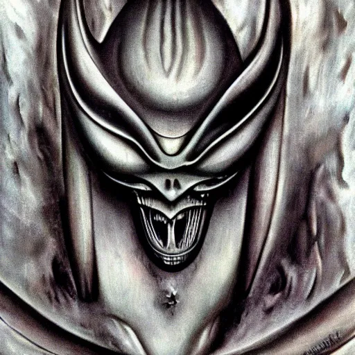 Prompt: an alien by H R Giger