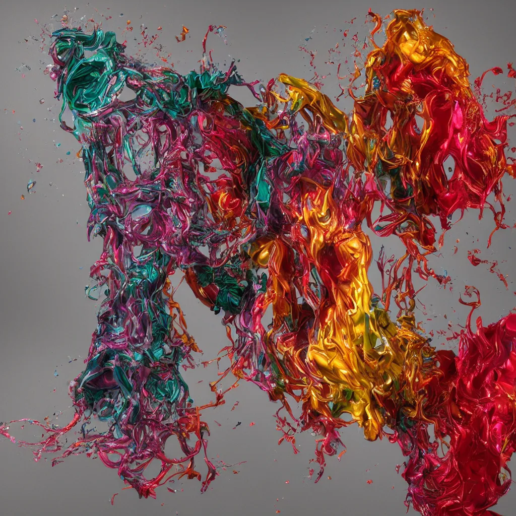 Image similar to painful pleasures by lynda benglis, octane render, colorful, 4 k, 8 k