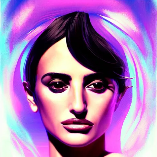 Prompt: portrait of penelope cruz, futuristic and ethereal, expressive pose, pop art, highly detailed, digital painting, artstation, concept art, smooth, sharp focus, by Jean Auguste Dominique Ingres