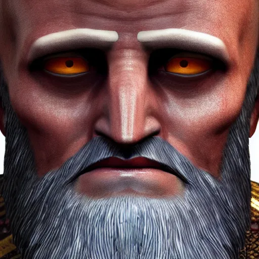 Image similar to hyperrealist highly detailed English medieval portrait of gilgamesh from Civ6, concept art pascal blanche dramatic studio lighting 8k wide angle shallow depth of field