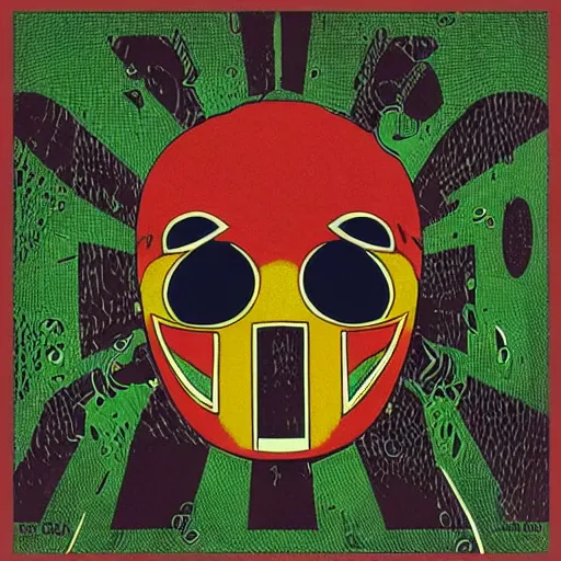 Image similar to MF DOOM, the mouse and the mask, album cover art