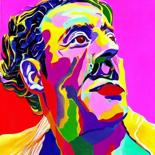 Image similar to a beautiful painting of a space battle with wild, bright colors. salvador dali by gwenda morgan, by david hockney casual, frightful