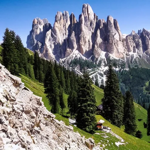 Image similar to the dolomites mountains