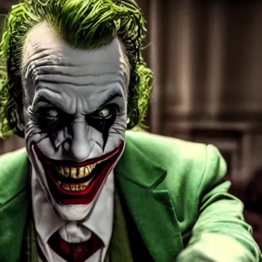 Image similar to film still of Jack Nicolson as joker in the new Joker movie