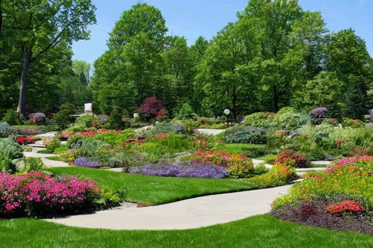 Prompt: beautiful landscaping, olmsted, masterpiece