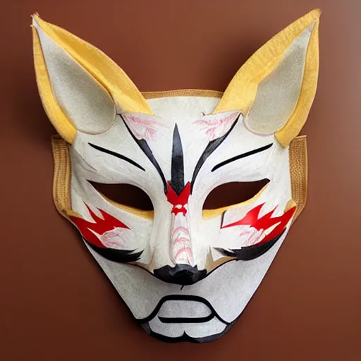 Prompt: kitsune mask photo