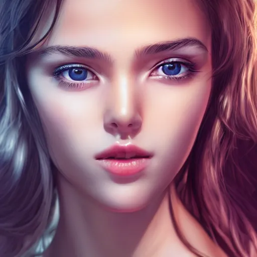 Prompt: a cute girl, photo, ultra detail, photoreal, professionally retouched, soft moonlight lighting, shiny plastic bikini, realistic, smooth face, goddess, luscious lips, perfect eyes, wide angle, sharp focus on eyes, 8 k high definition, insanely detailed, intricate, elegant, art by artgerm and wlop