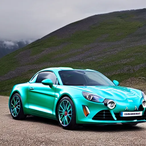 Prompt: an alpine A110