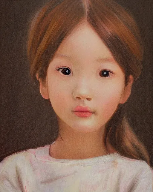 Image similar to a portrait of a beautiful girl by WangJie li