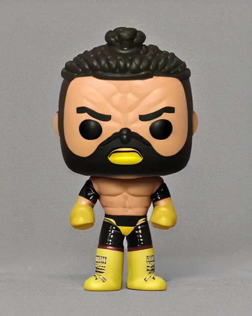 Prompt: luchador wrestler Funko Pop. Photographic, photography