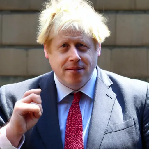 Prompt: boris johnson in a spiderman suit