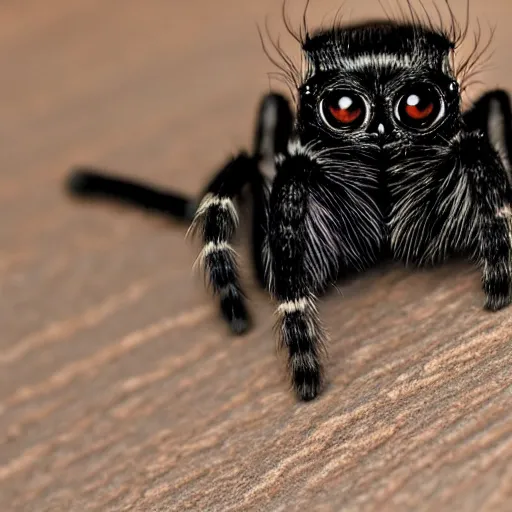 Image similar to cat jumping spider hybrid