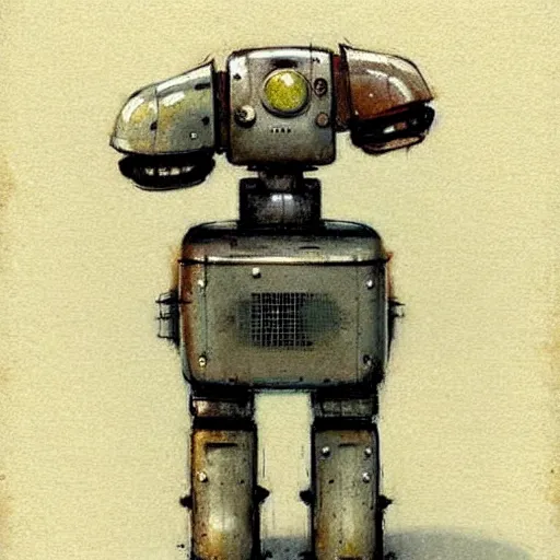 Image similar to ( ( ( ( ( 1 9 5 0 s retro future robot android box dog. muted colors. ) ) ) ) ) by jean - baptiste monge!!!!!!!!!!!!!!!!!!!!!!!!!!!!!!