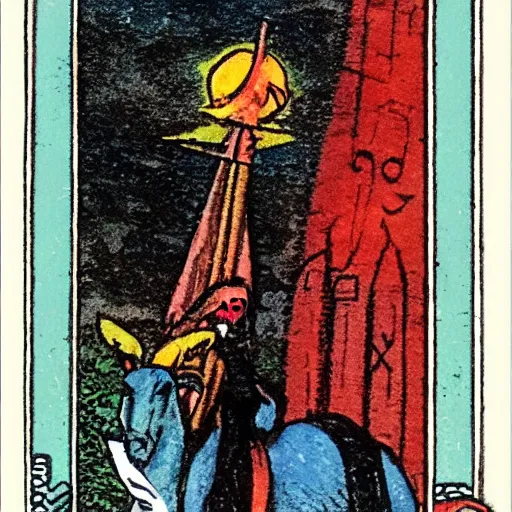 Image similar to The Tower tarot card, Rider Waite