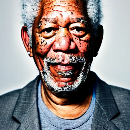 Image similar to photograph portrait of Morgan Freeman, intricate detail, sigma 85mm f/1.4, 4k, depth of field, high resolution, 4k, 8k, hd, full color