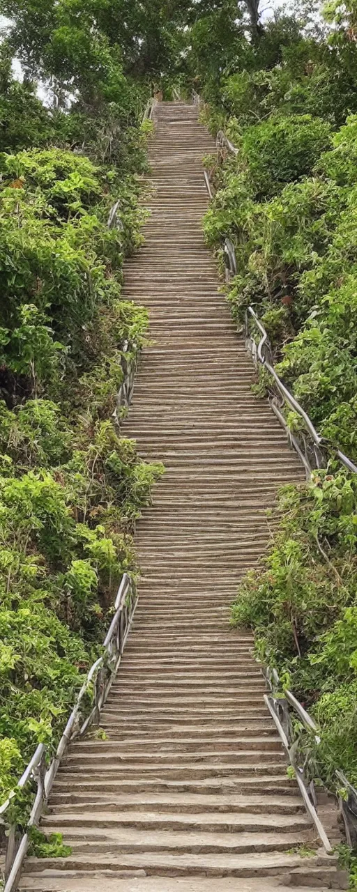 Image similar to Very beautiful stairs to the heaven