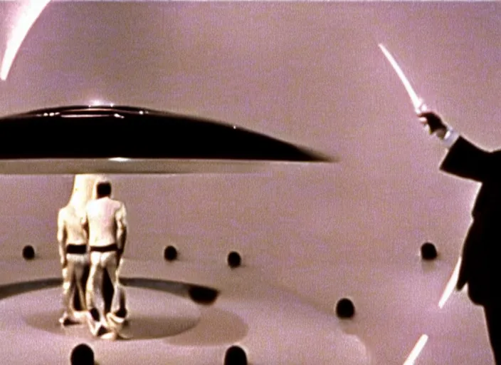 Prompt: scene from the 1967 science fiction film Gattaca