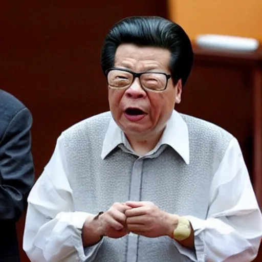 Image similar to china leader jiang zemin freak out