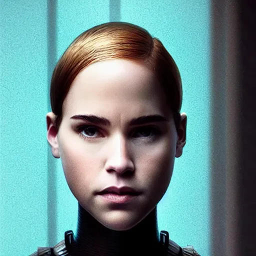 Prompt: see - through portrait from the movie ex machina