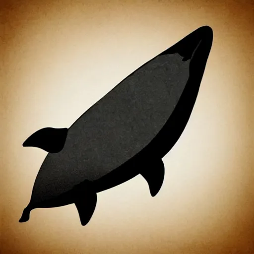 Prompt: simple cartoon art of a whale
