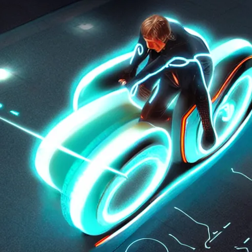 Prompt: God :: inspired by Tron Legacy