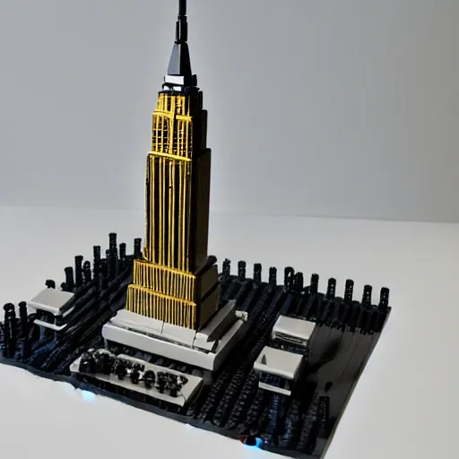 Image similar to lego empire state building