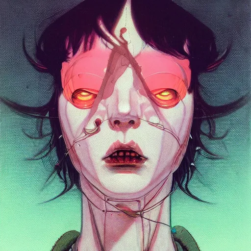 Image similar to prompt : doomer portrait soft light painted by james jean and katsuhiro otomo and erik jones, inspired by akira anime, smooth face feature, intricate oil painting, high detail illustration, sharp high detail, manga and anime 1 9 9 9