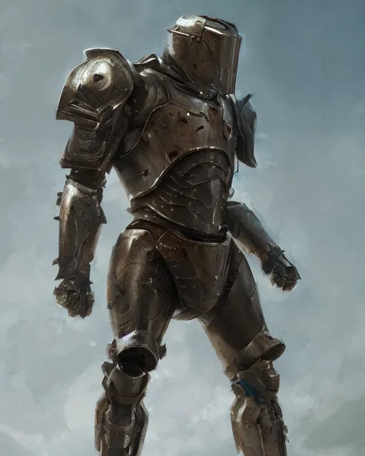 Image similar to Hyper realistic painting of an empty suit of rusty full plate armour animated by magic, dark fantasy, fantasy armor, hyper detailed, by greg rutkowski, trending on artstation