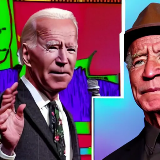 Image similar to bryan cranston psychedelically morphing into joe biden and bill cosby except babies and corn doctors