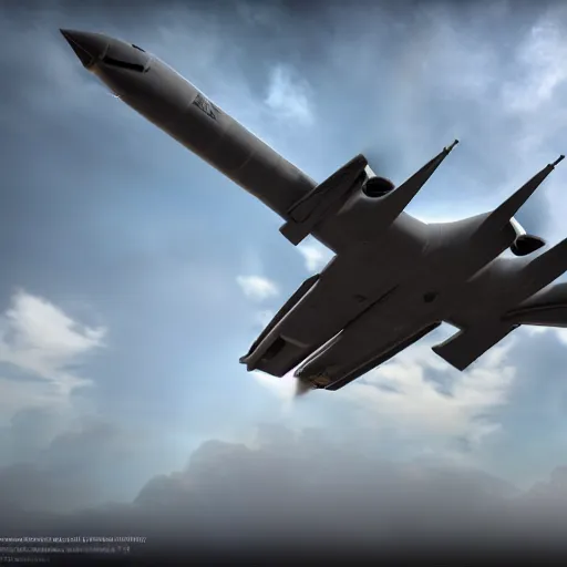 Prompt: Secret military aircraft, realistic artstyle, wide shot, dramatic lighting, octane render, hyperrealistic, high quality, highly detailed, HD, beautiful, cinematic, 8k, unreal engine, facial accuracy, symmetrical