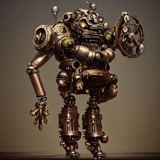 Image similar to a DND small ancient mechanical steampunk monster, made by Stanley Artgerm Lau, WLOP, Rossdraws, ArtStation, CGSociety, concept art, cgsociety, octane render, trending on artstation, artstationHD, artstationHQ, unreal engine, 4k, 8k,