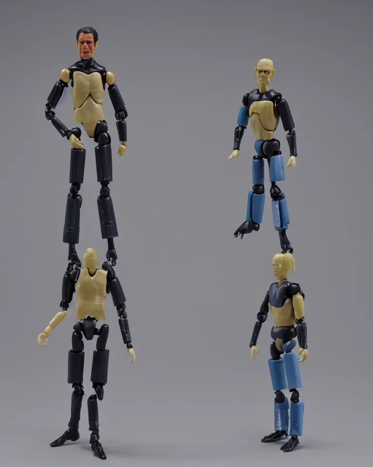 Image similar to photo of a kenner 1 9 8 0's action figure, five points of articulation, normal human proportions, sci - fi, 8 k, full body