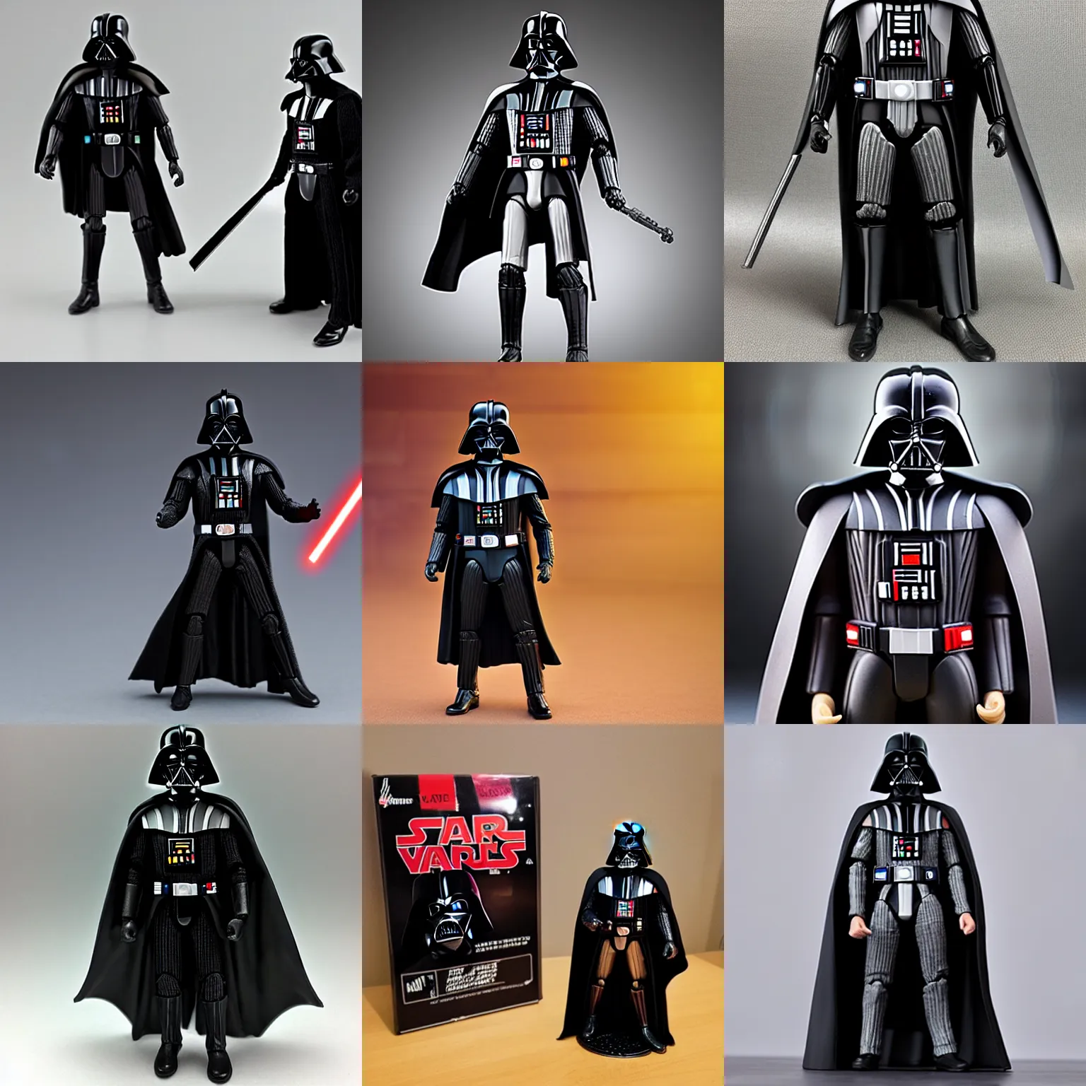 Prompt: Action figure of Darth Vader