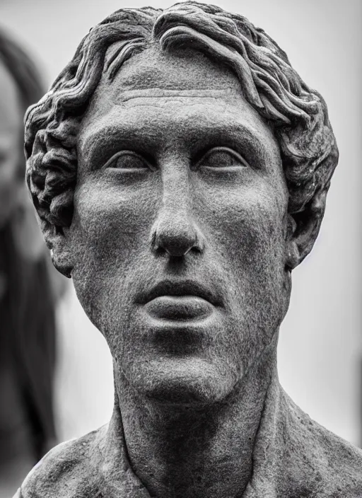 Image similar to a handsome sculpted face twice the size of a human, examining a handsome giant's face, running your hand across the cheekbones and dimples of a giant, face focus, wholesome, romantic