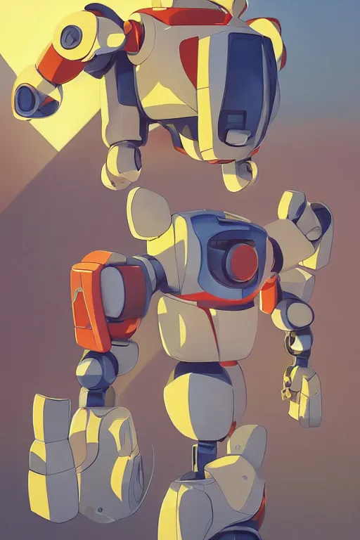 Image similar to metabots medabots medarotto medarot robot minimalist comics, behance hd by jesper ejsing, by rhads, makoto shinkai and lois van baarle, ilya kuvshinov, rossdraws global illumination ray tracing hdr radiating a glowing aura