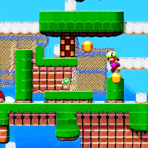 Prompt: gopro footage of toad running through level in super mario bros 2